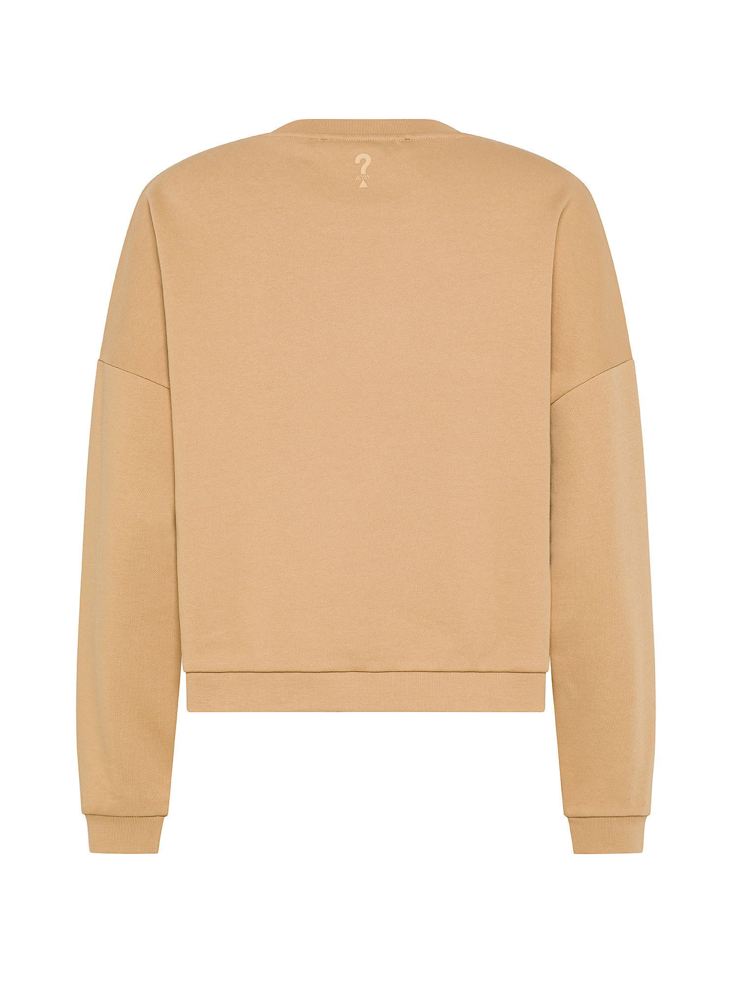 Cotton blend sweatshirt, Dark Beige, large image number 1
