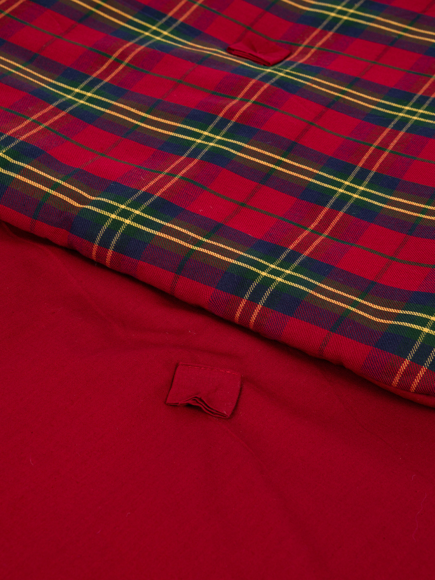 Plaid trapuntato caldo cotone tartan, Rosso, large image number 1