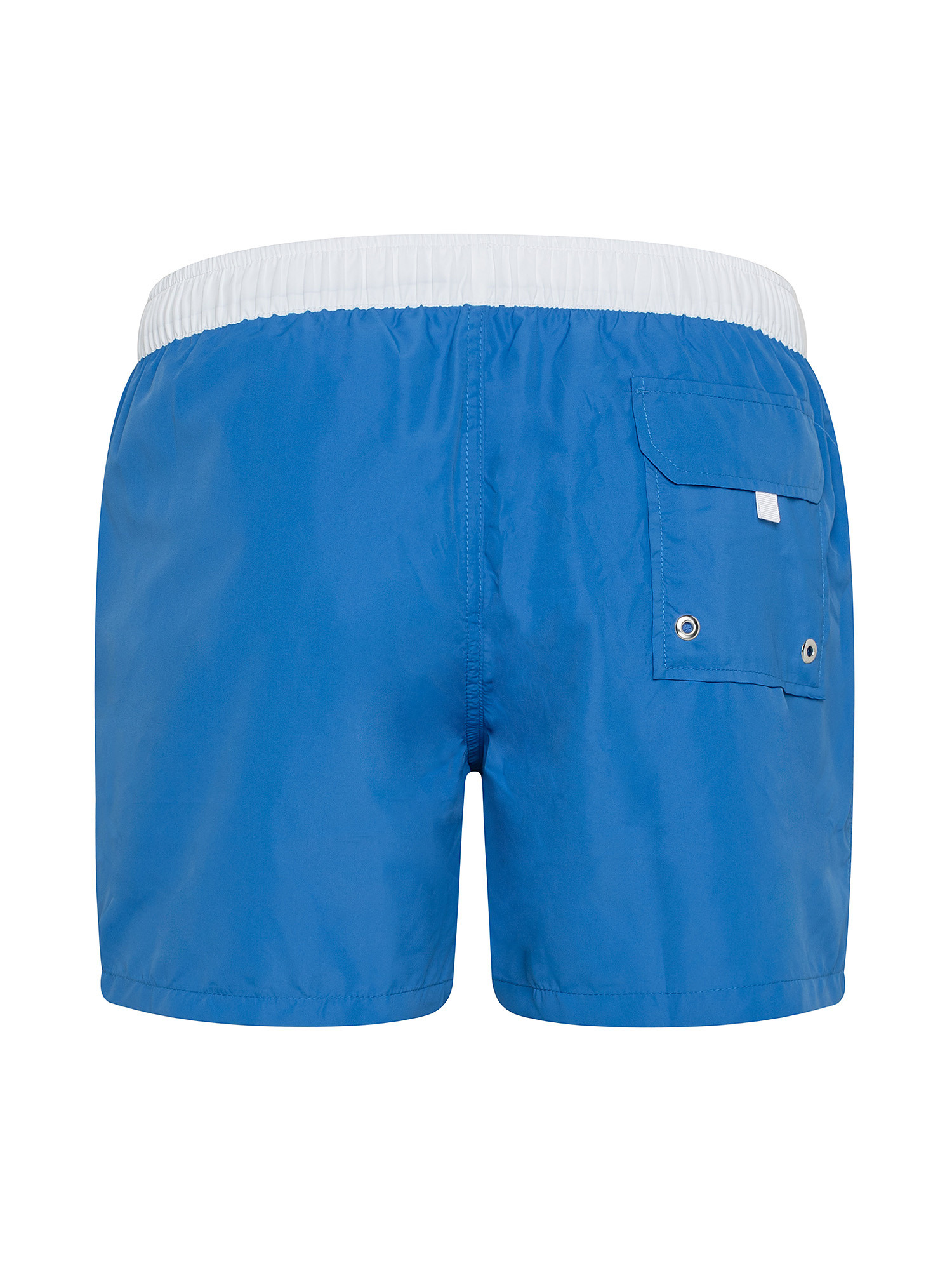 Nylon swim shorts with regular fit drawstring, Light Blue, large image number 1