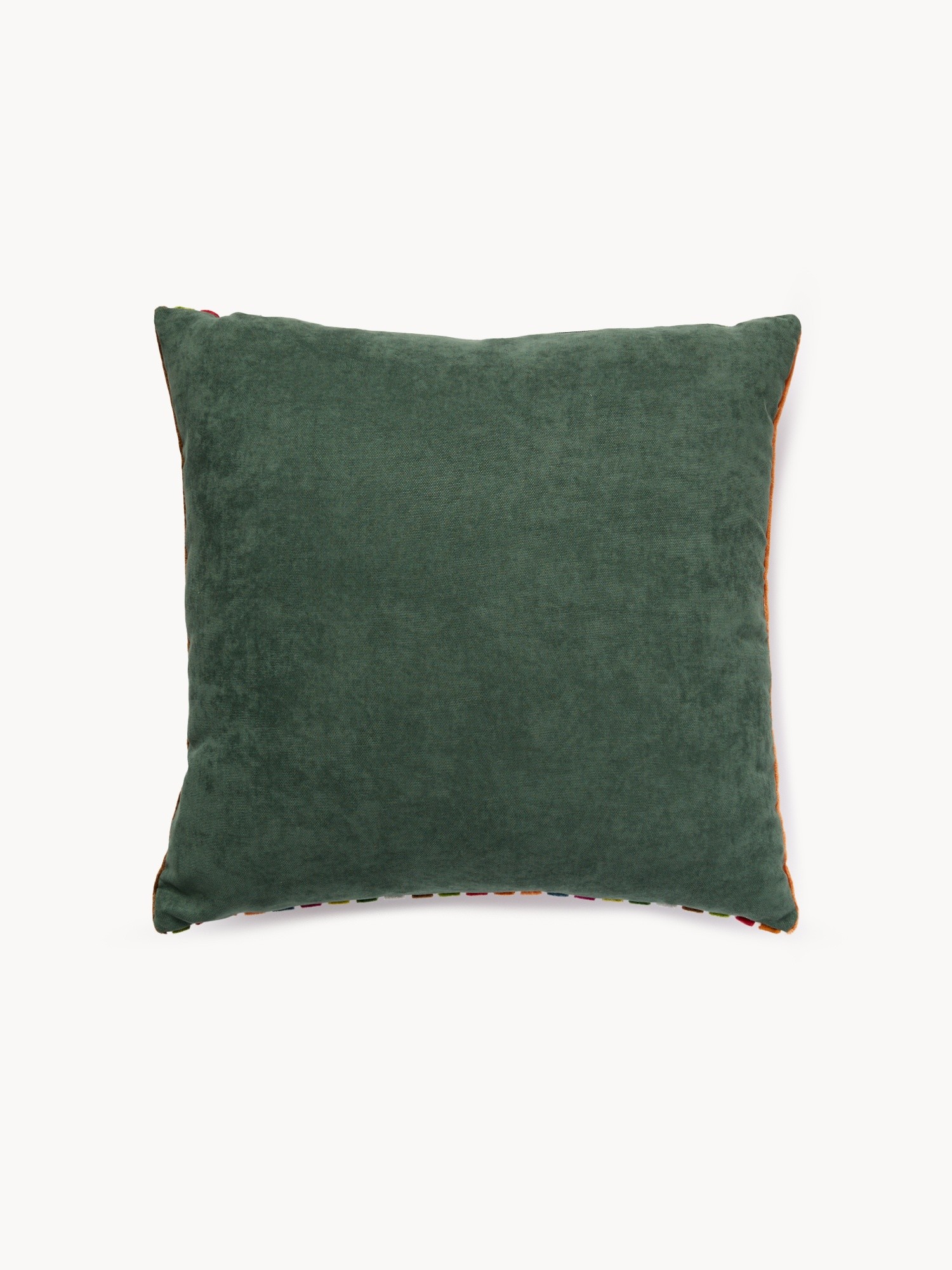 43x43 cm cushion in striped jacquard velvet, Multicolor, large image number 5