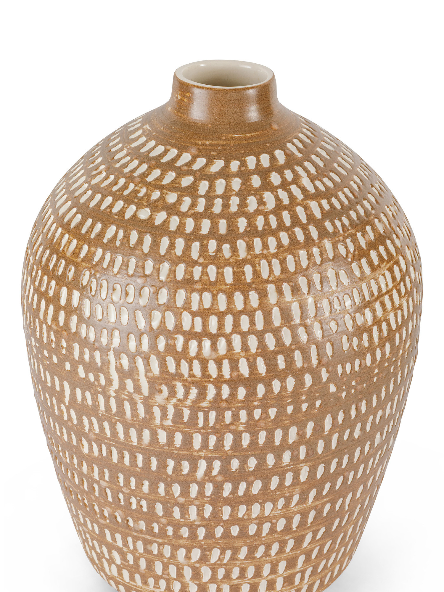Portuguese ceramic vase, Brown, large image number 1