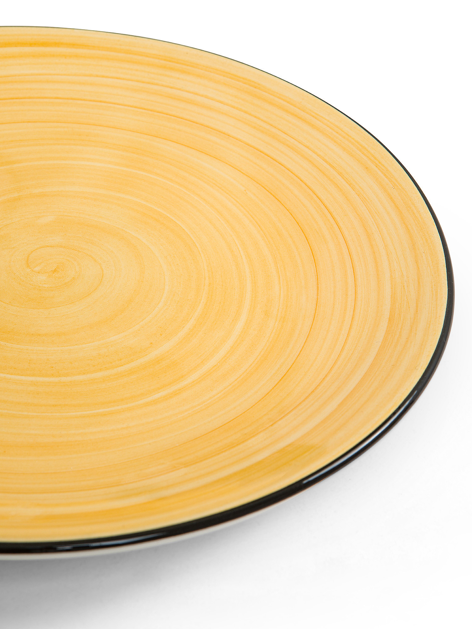 Tokyo stoneware dinner plate, Yellow, large image number 1
