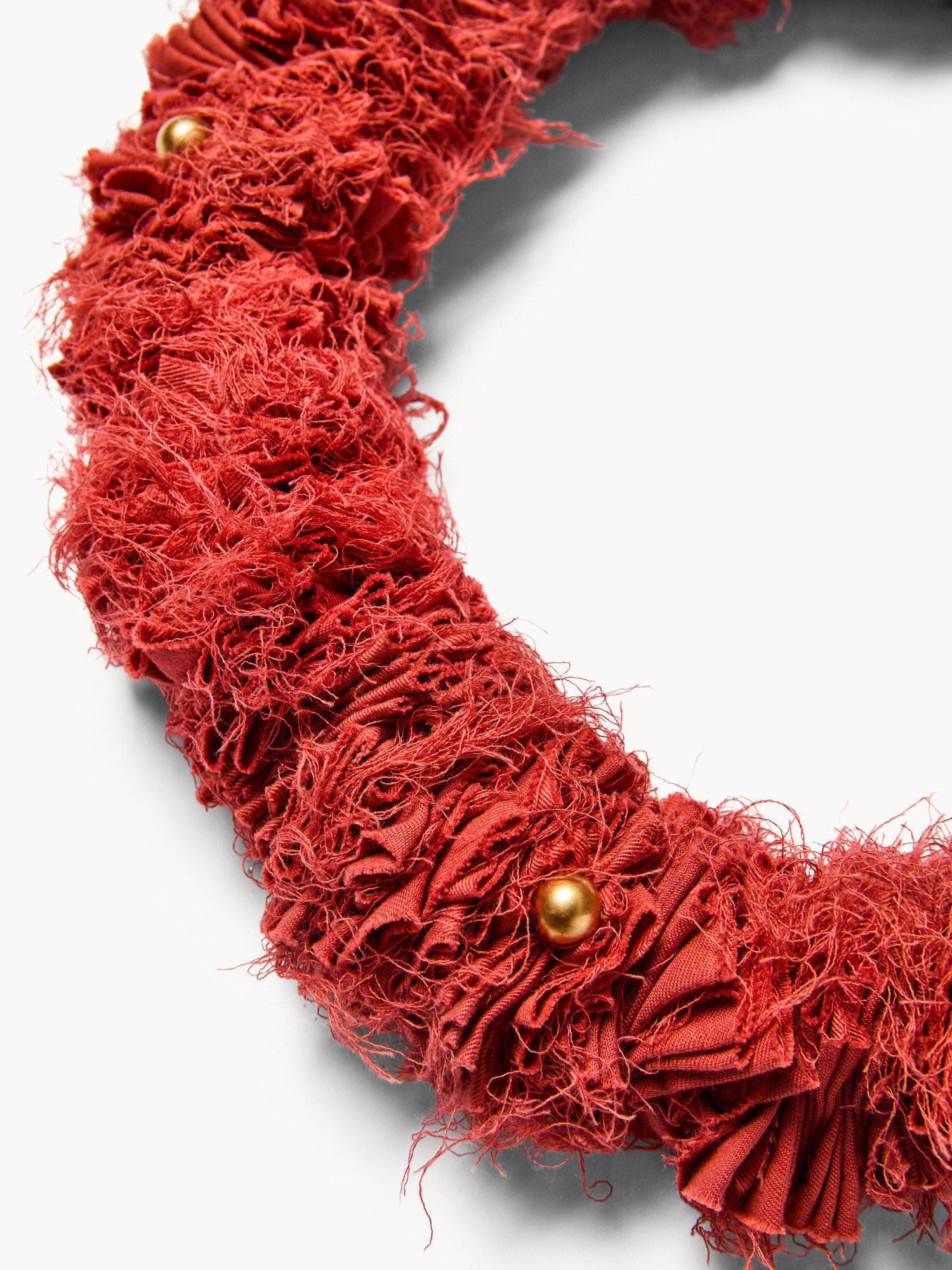 Corona fatta di tessuti, Rosso, large image number 1