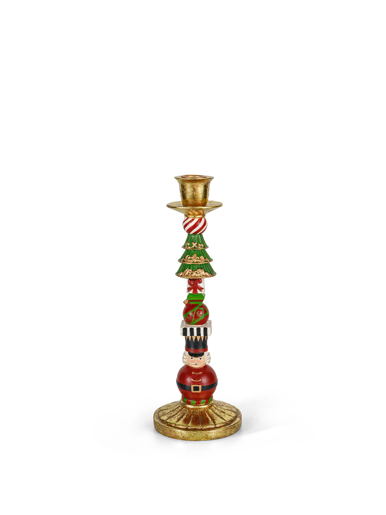 Resin candlestick, Cherry Red, large image number 0