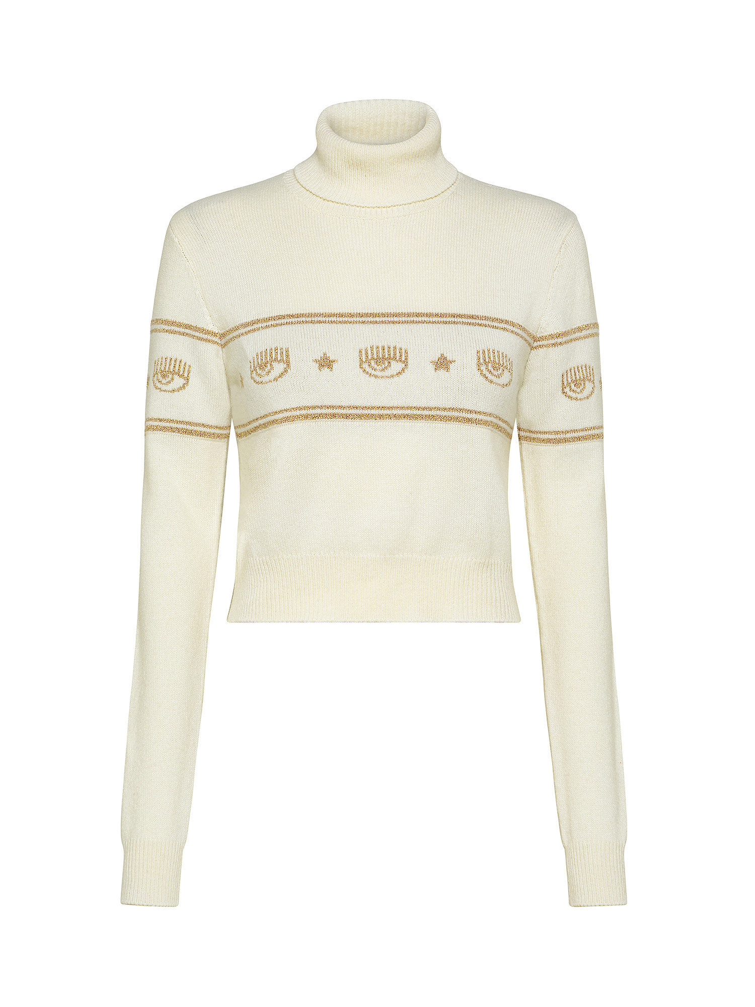 Sweater with logo, White, large image number 0