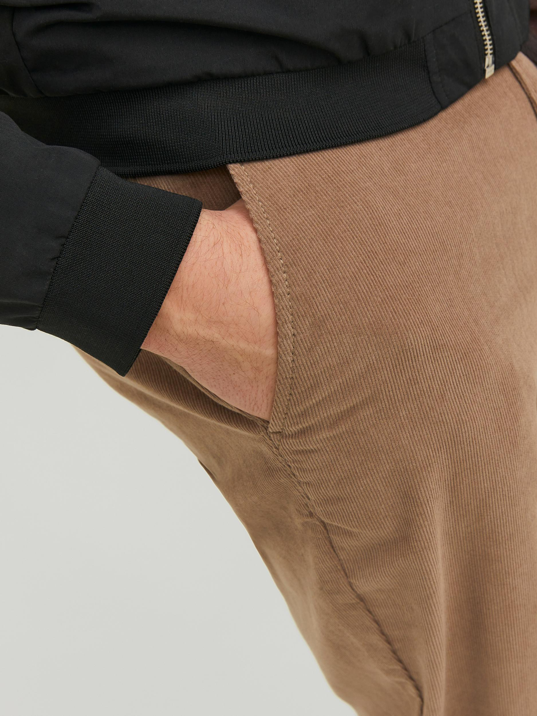 Jack & Jones - Pantaloni chino loose fit in cotone, Beige, large image number 5