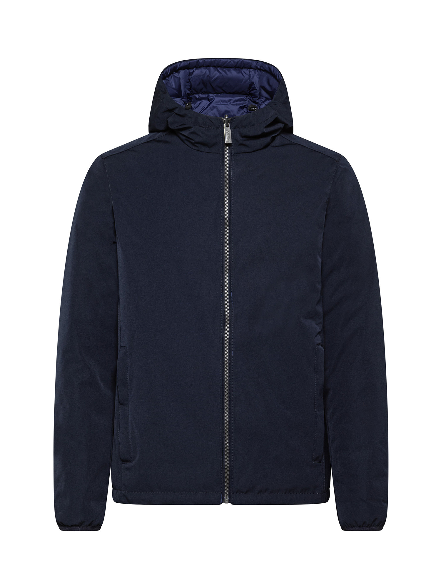 Ciesse Piumini - Reversible down jacket with hood, Dark Blue, large image number 0