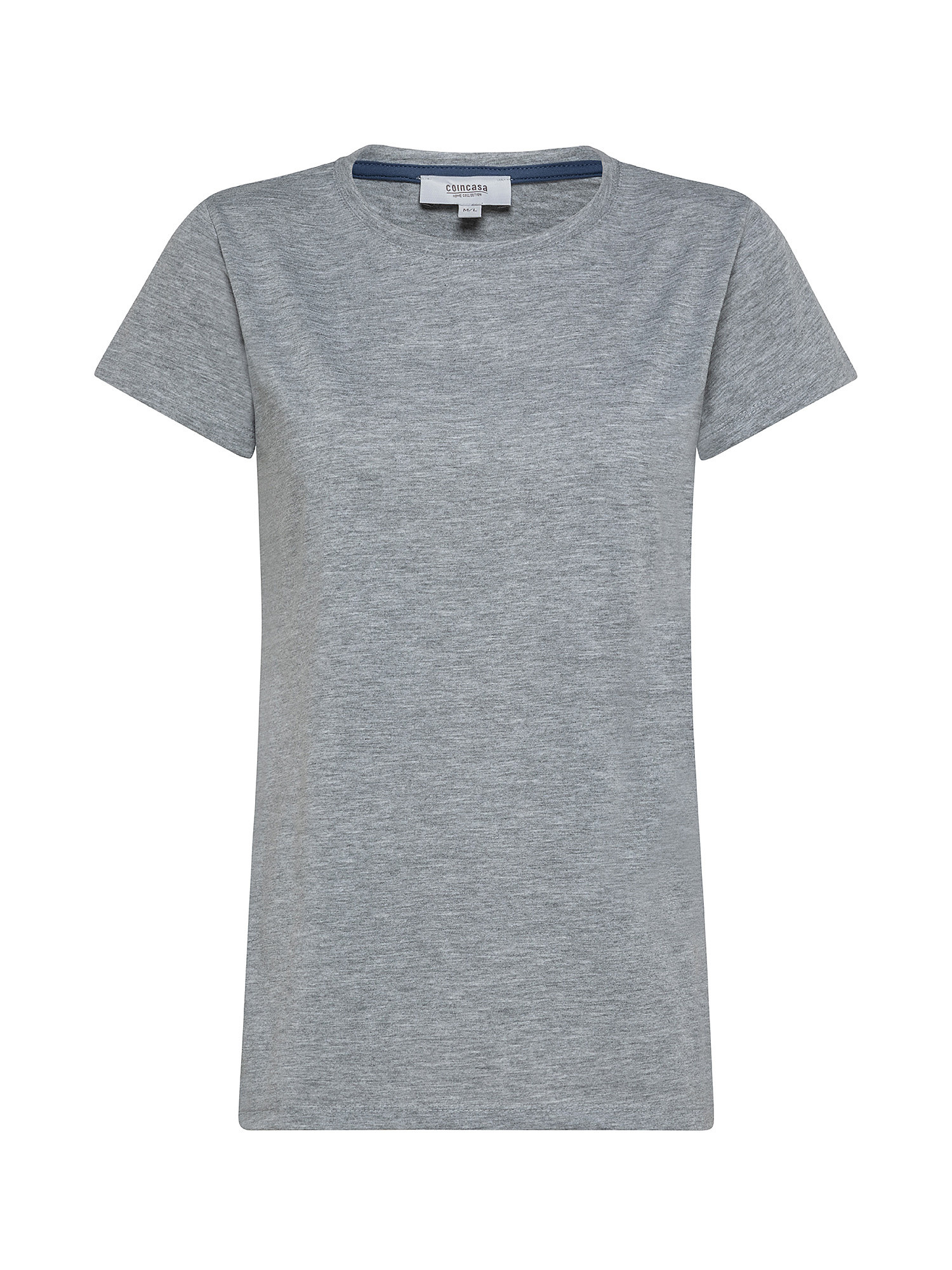 Solid color basic pure cotton T-shirt, Grey, large image number 0