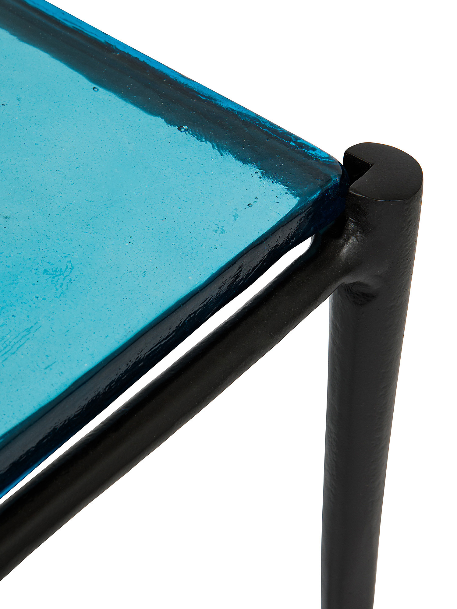 Blue Glass coffee table, Light Blue, large image number 2
