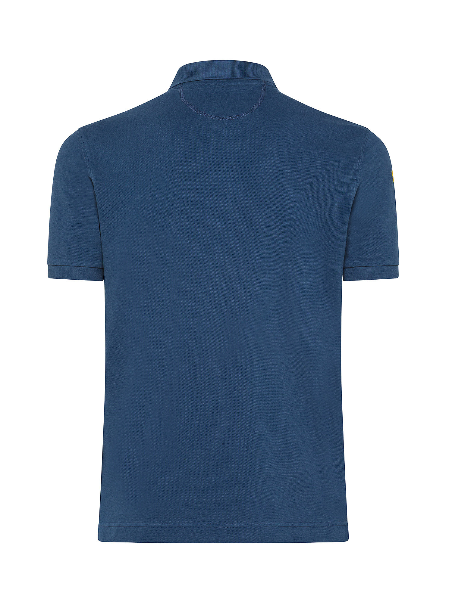 La Martina - Short-sleeved polo shirt in stretch piqué, Blue, large image number 1