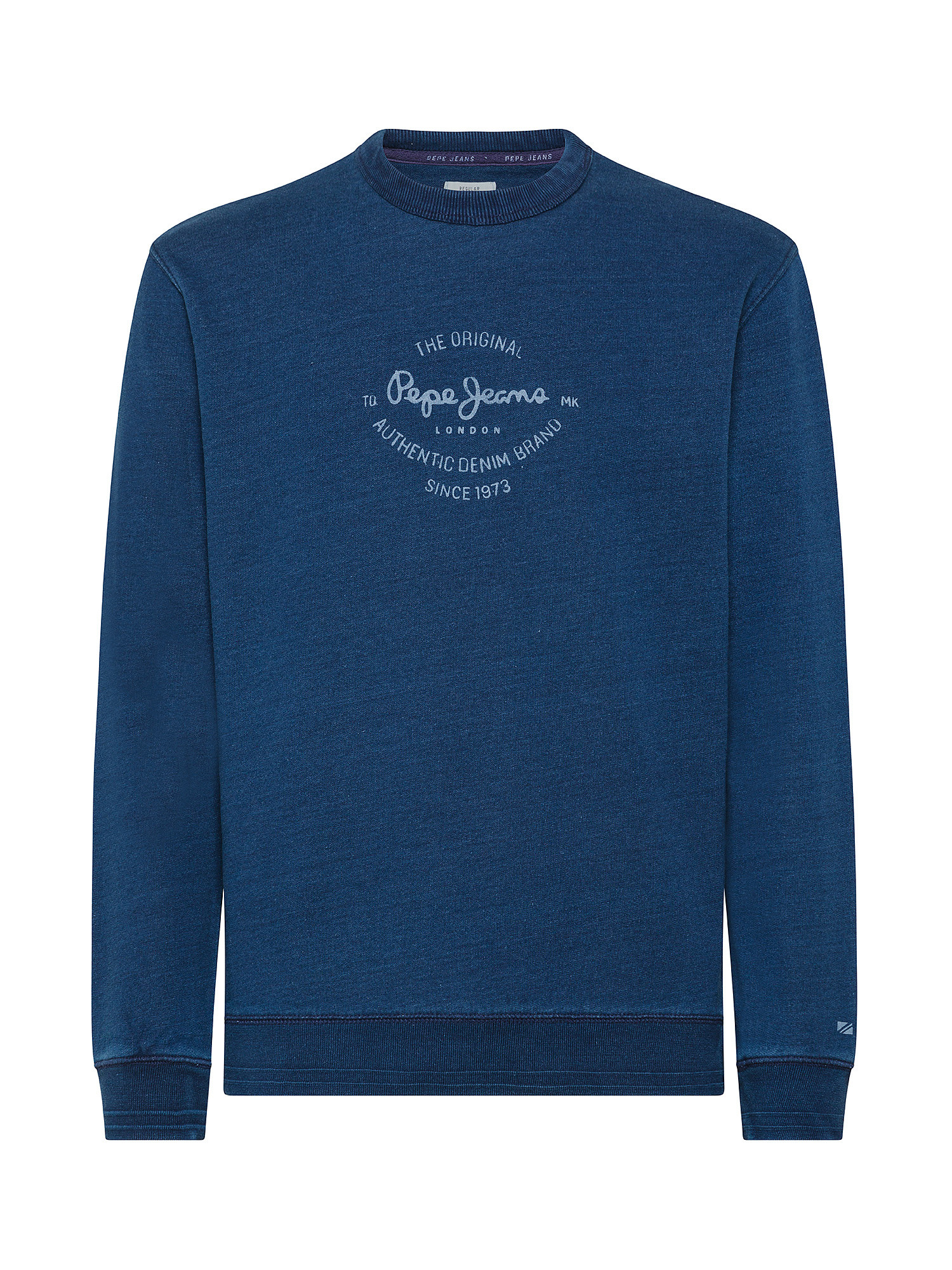 Pepe Jeans - Sweatshirt with logo in cotton, Royal Blue, large image number 0