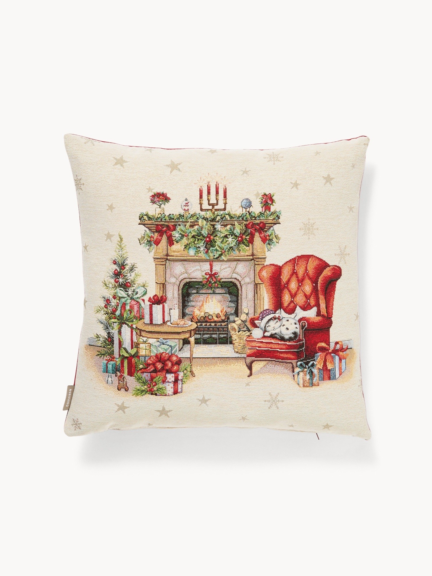 Cuscino 43x43 caminetto Gobelin, Multicolor, large image number 0