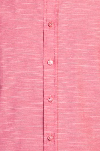Camicia regular fit manica corta, Rosa, large image number 2