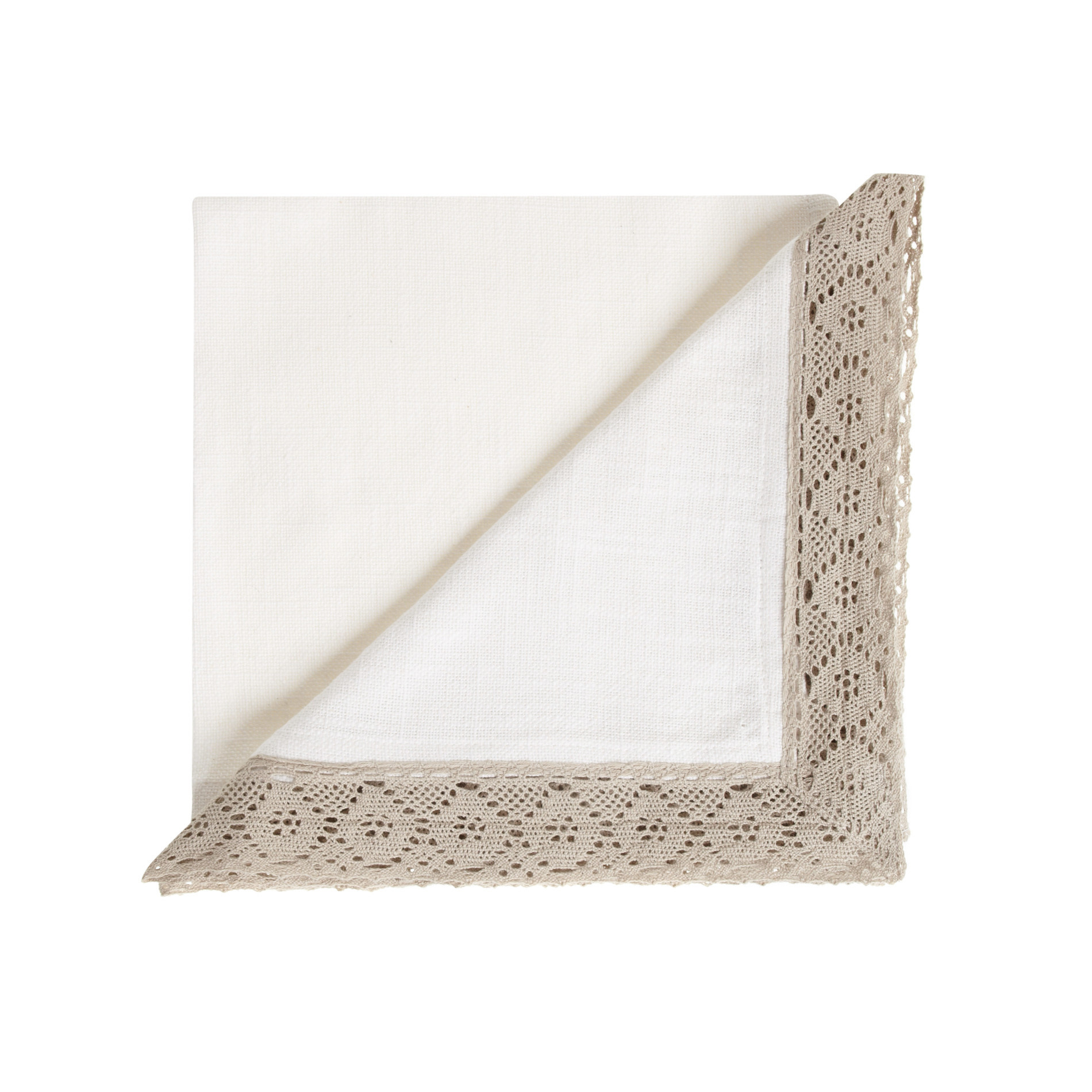 Burano Lace napkin, White, large image number 0