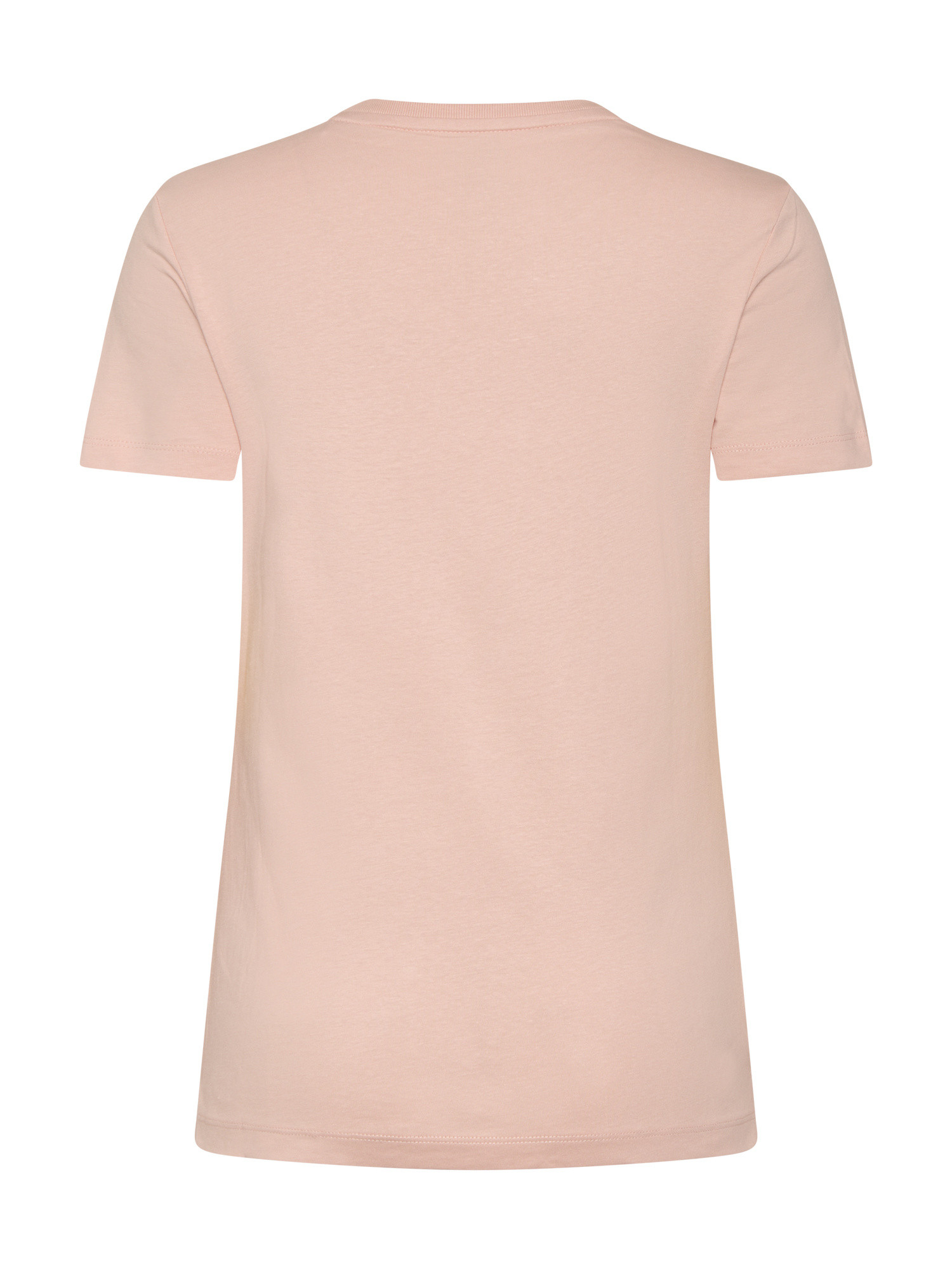Guess - T-shirt with triangle icon logo, Pink, large image number 1