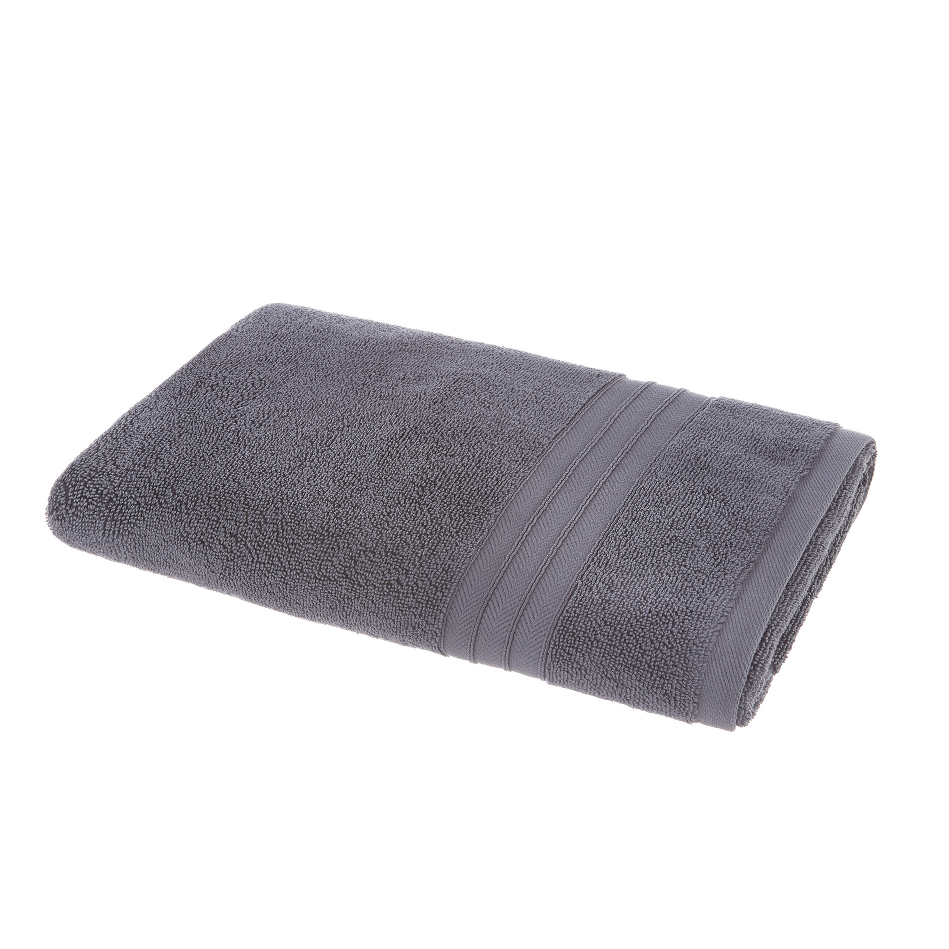 Thermae solid colour 100% cotton towel, Dark Grey, large image number 1