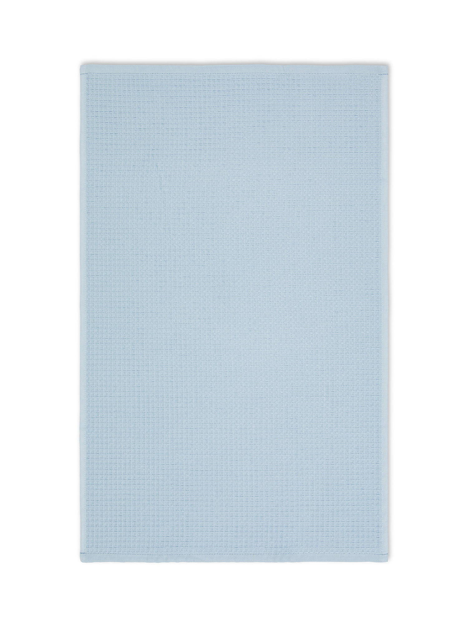 Set of 3 solid color pique cotton tea towels, Multicolor, large image number 1