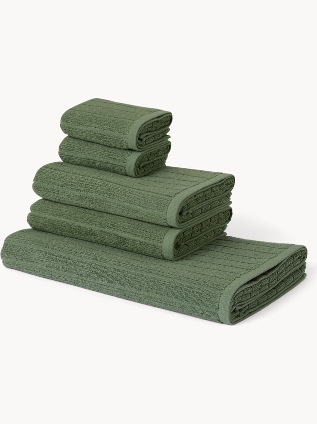 Set of 5 Pure Cotton Towels - Discounted Price