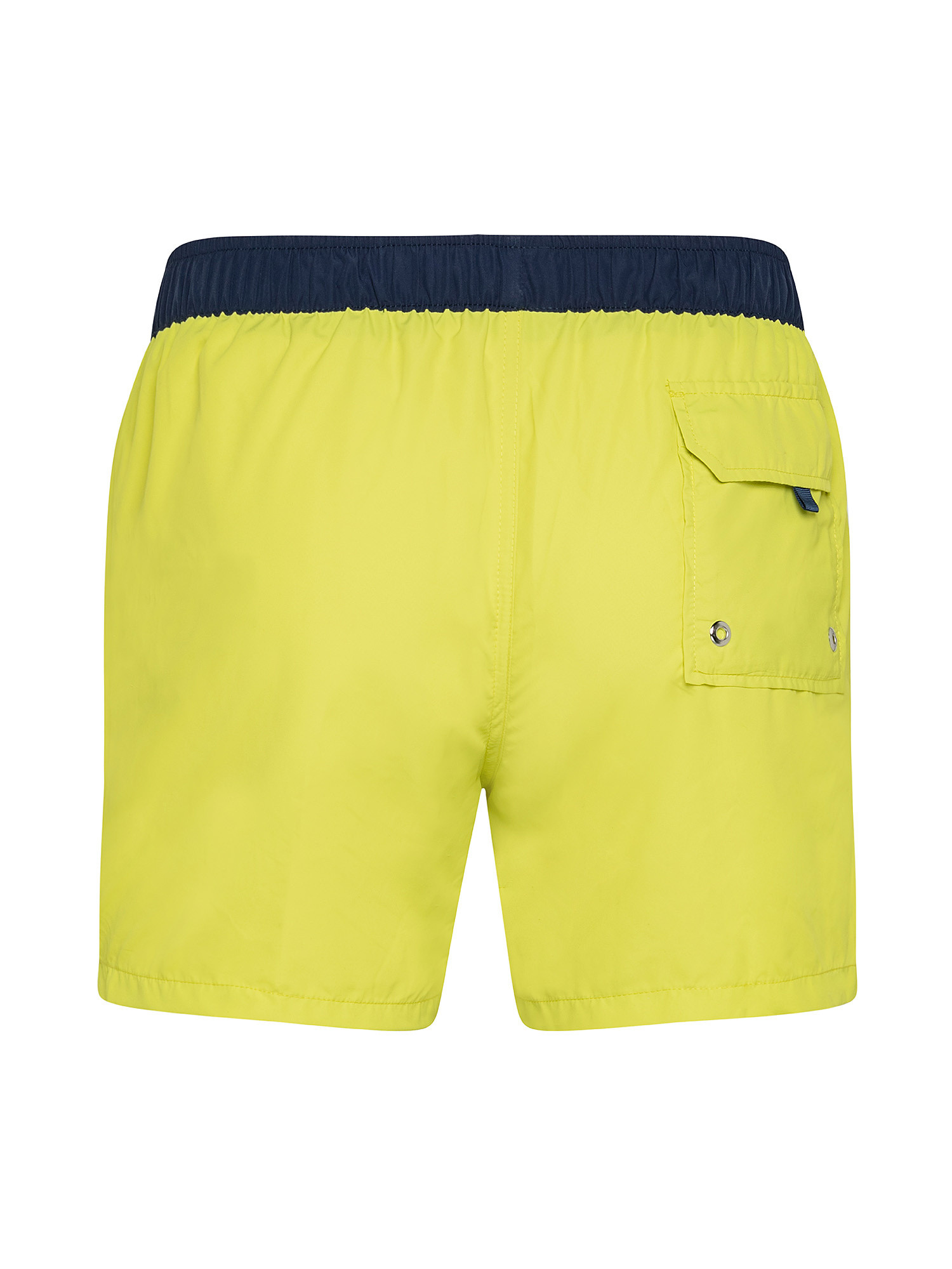 Nylon swim shorts with regular fit drawstring, Yellow, large image number 1