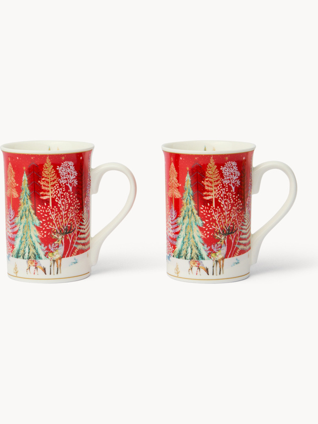 Set 2 mug in new bone china alci vintage