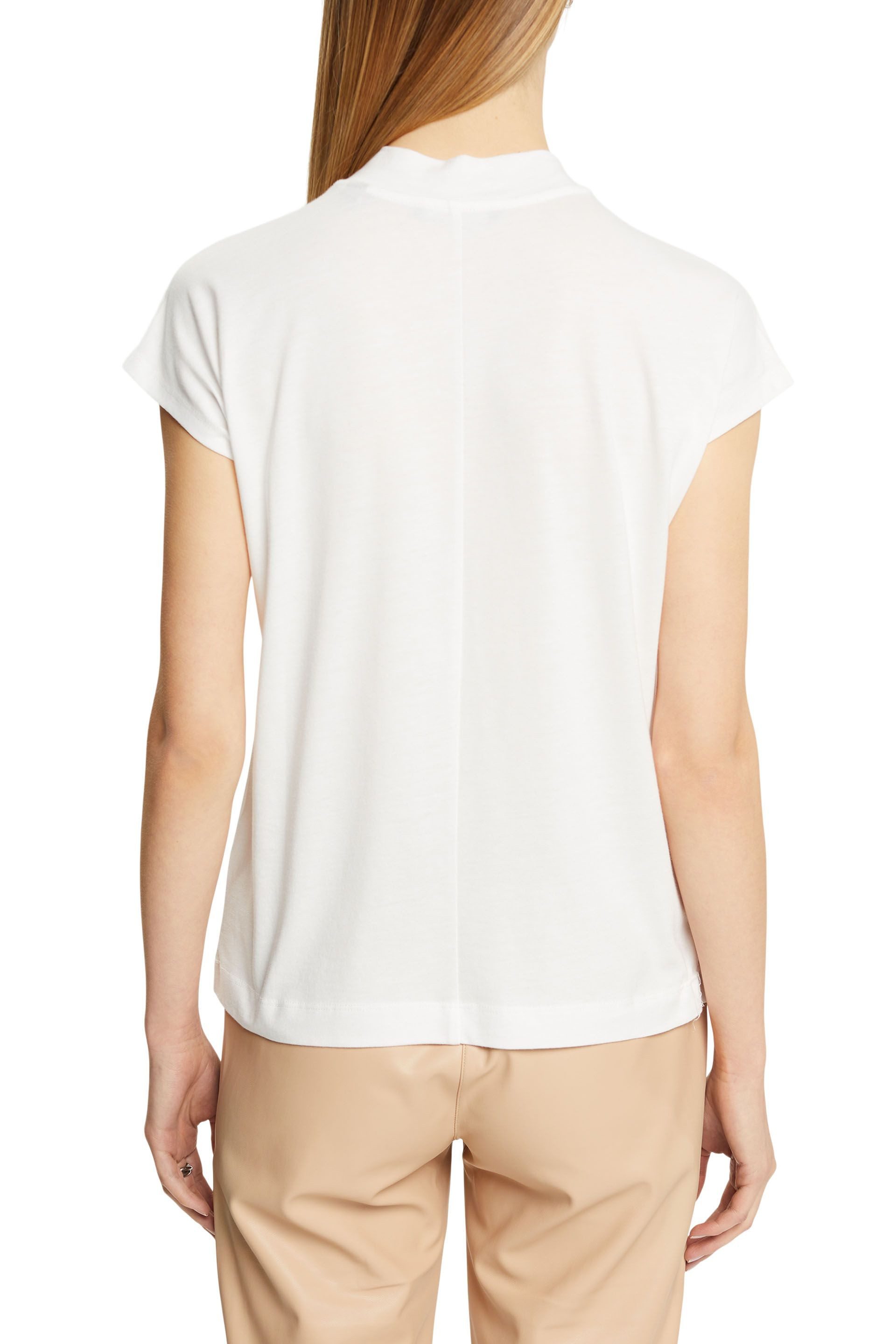 Esprit - T-shirt con paillettes, Bianco, large image number 2
