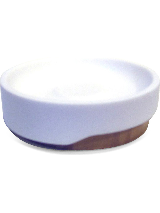 Design soap dish with bamboo detail