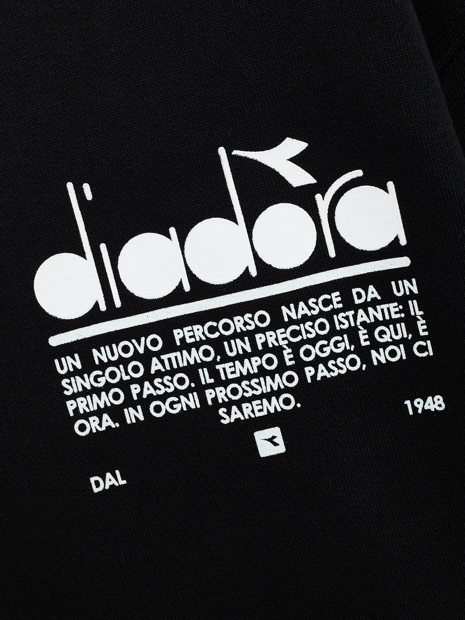Diadora - Manifesto cotton hoodie, Black, large image number 1