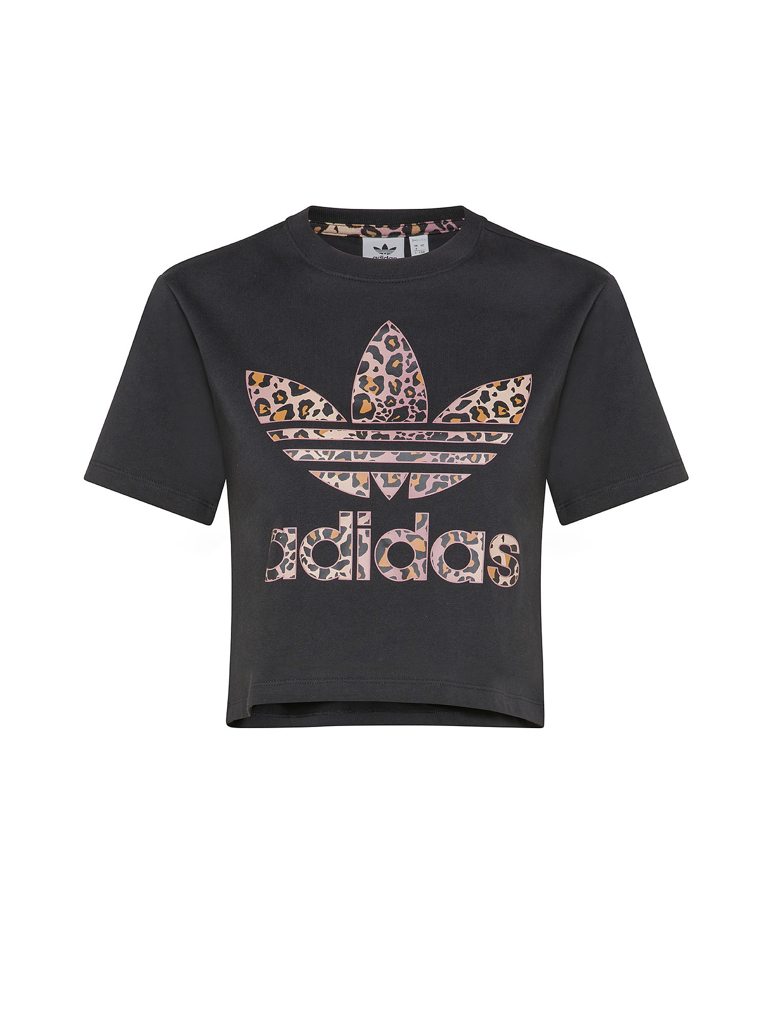 Adidas - T-shirt with logo, Black, large image number 2