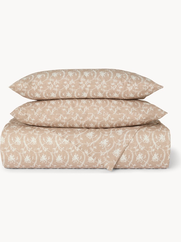 Parure copripiumino in puro cotone fantasia floreale - Prezzo di lancio