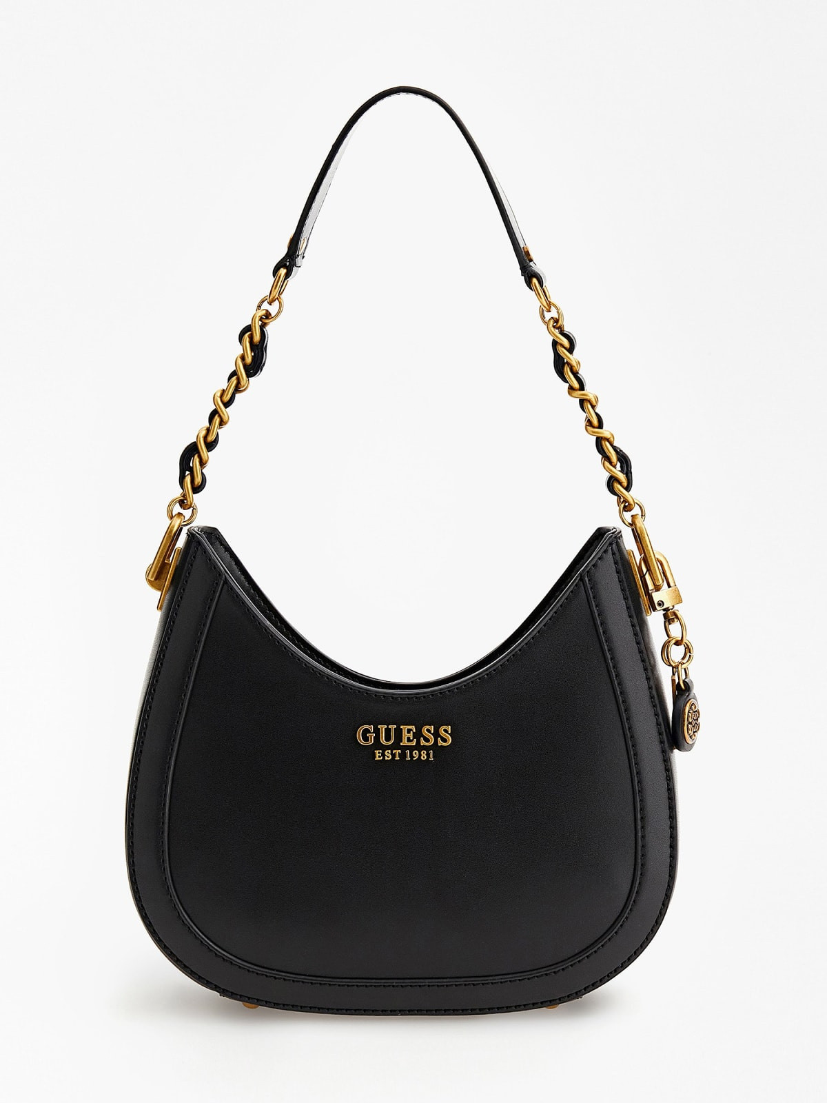 Bag with chain, Black, large image number 0