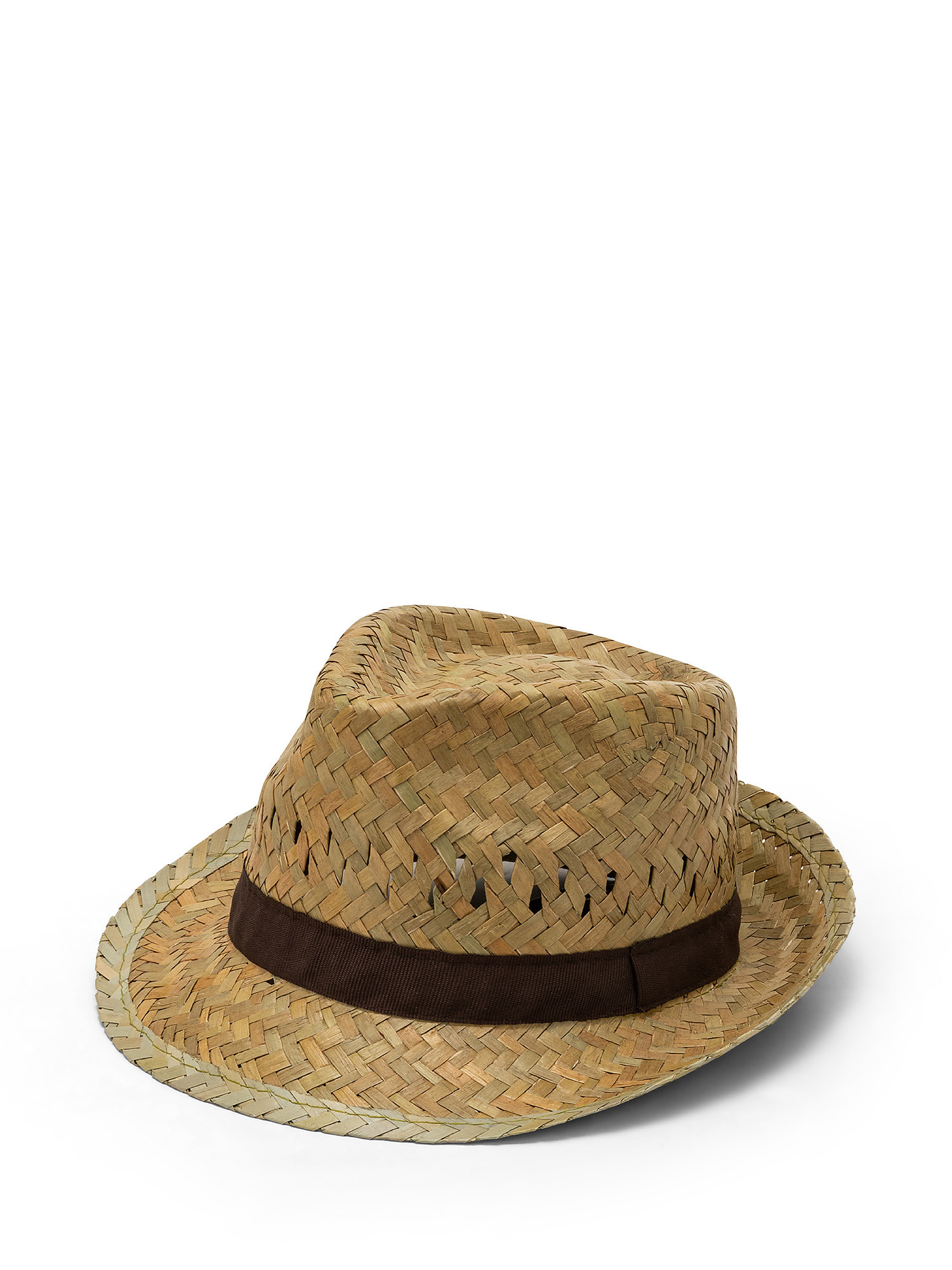 Cappello alpino in paglia, Beige, large