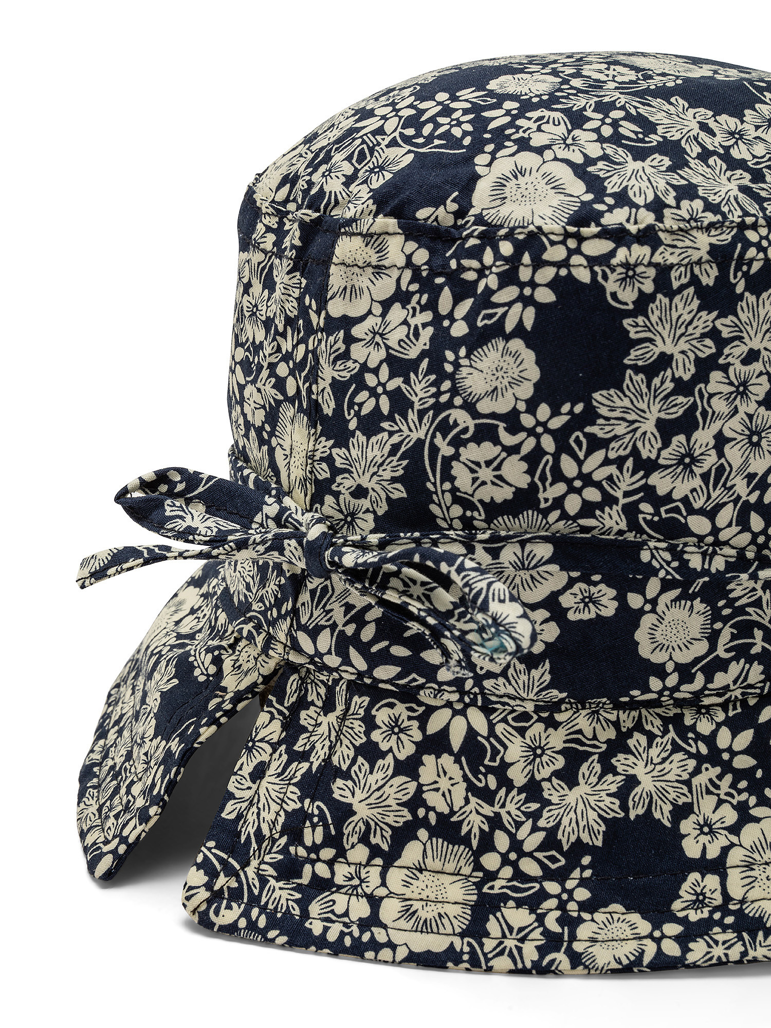 Cappello cotone stampa a fiori, Blu, large image number 1