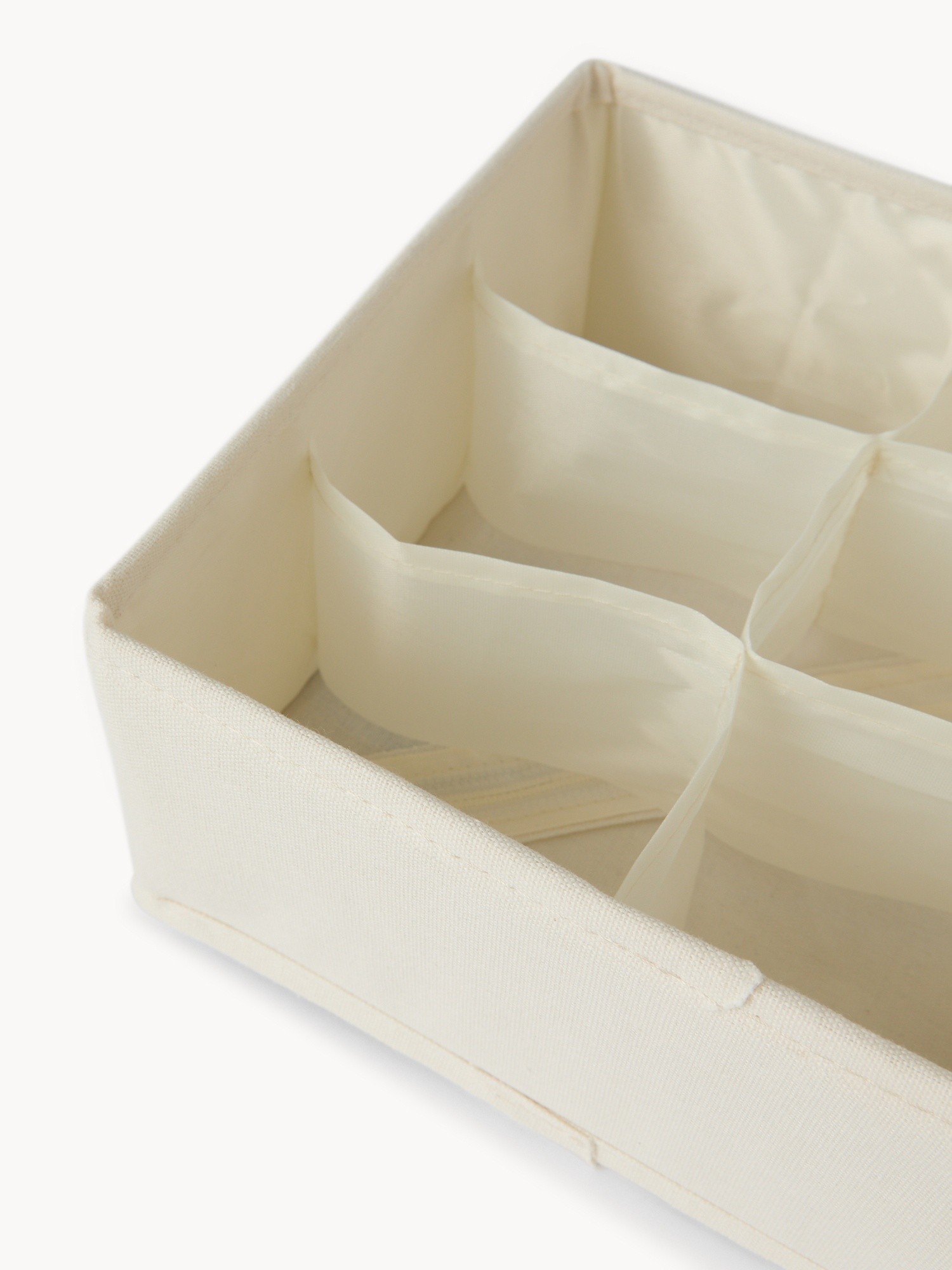 6-compartment drawer organizer  - Discounted Price, White, large image number 1