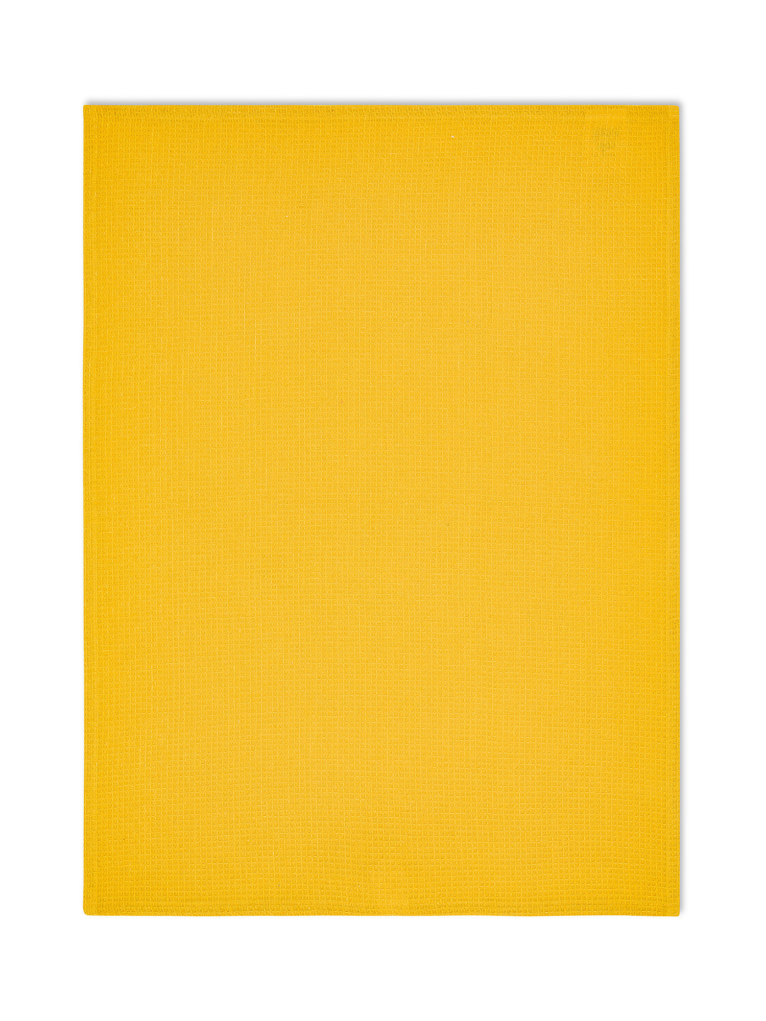 Set of 3 lemon print cotton tea towels, Yellow, large image number 3