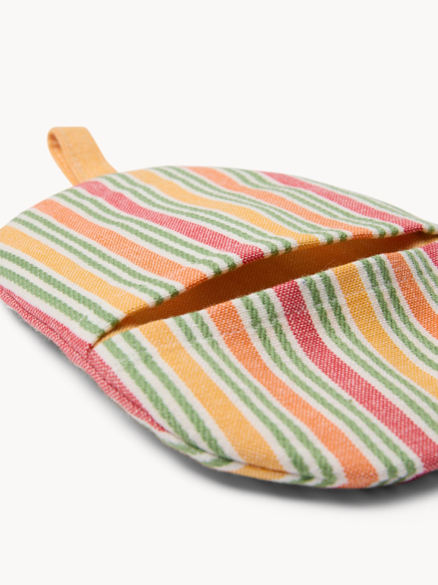 Set of 2 Striped Yarn-Dyed Cotton Pot Holders - Introductory Price, Multicolor, large image number 1