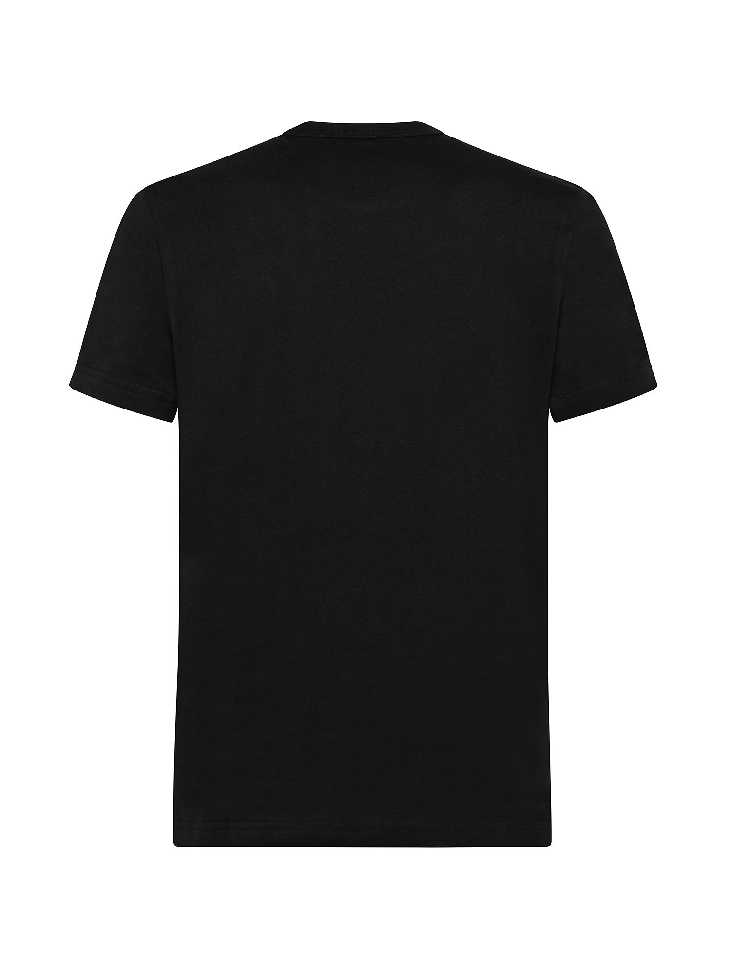 T-shirt manica corta, Nero, large image number 1