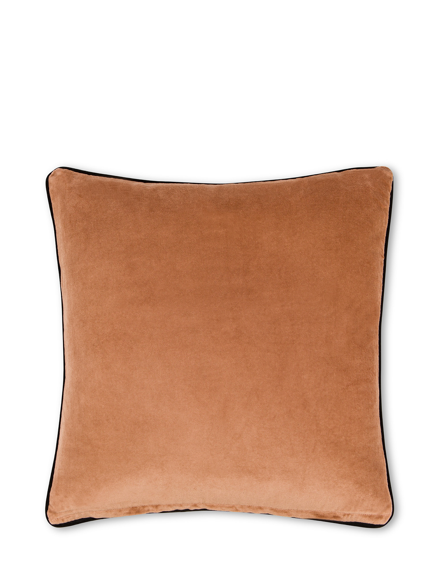 Cuscino velluto bicolore 45x45cm, Beige, large image number 0