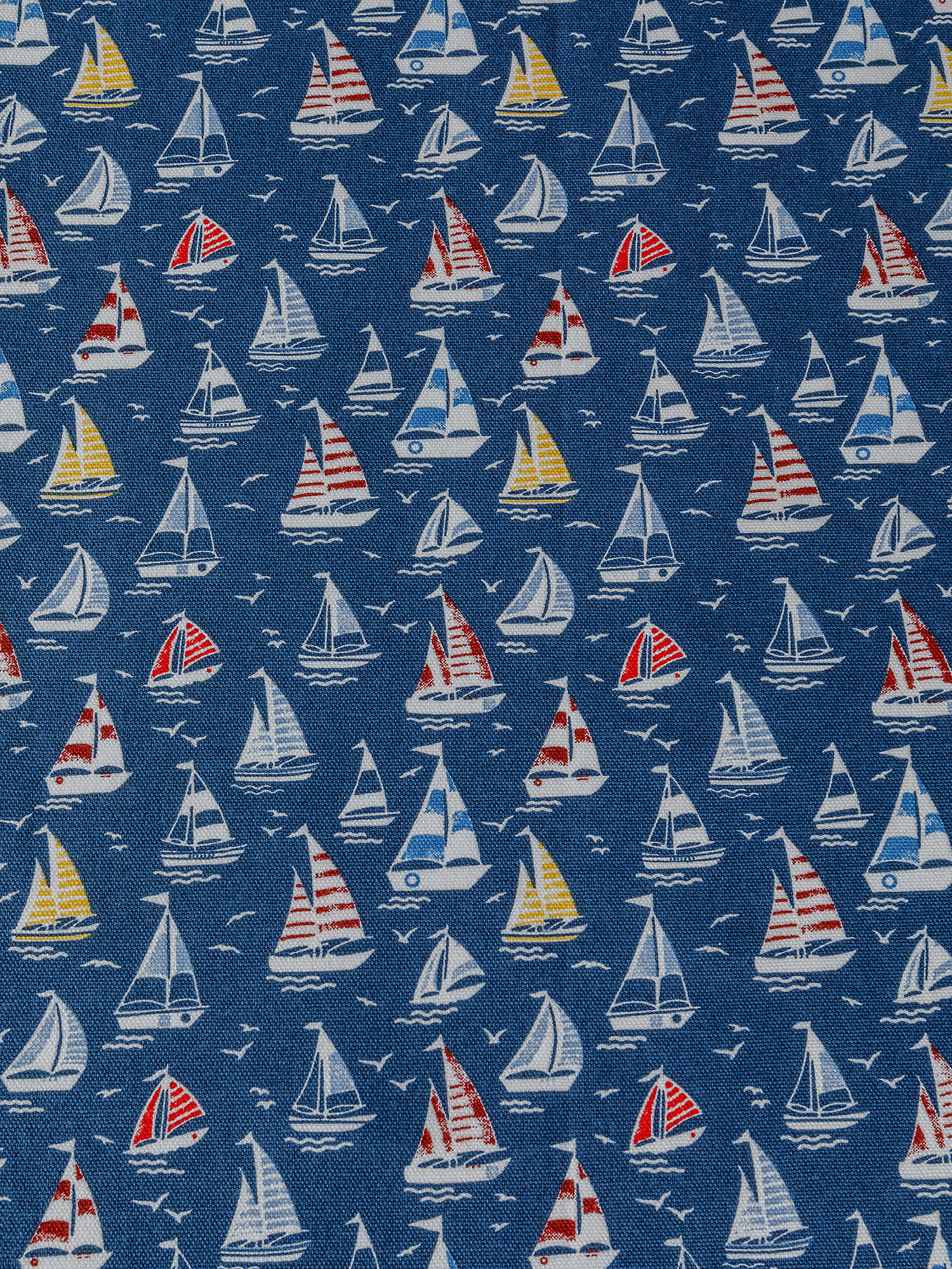 100% cotton placemat with sail print, Blue, large image number 1