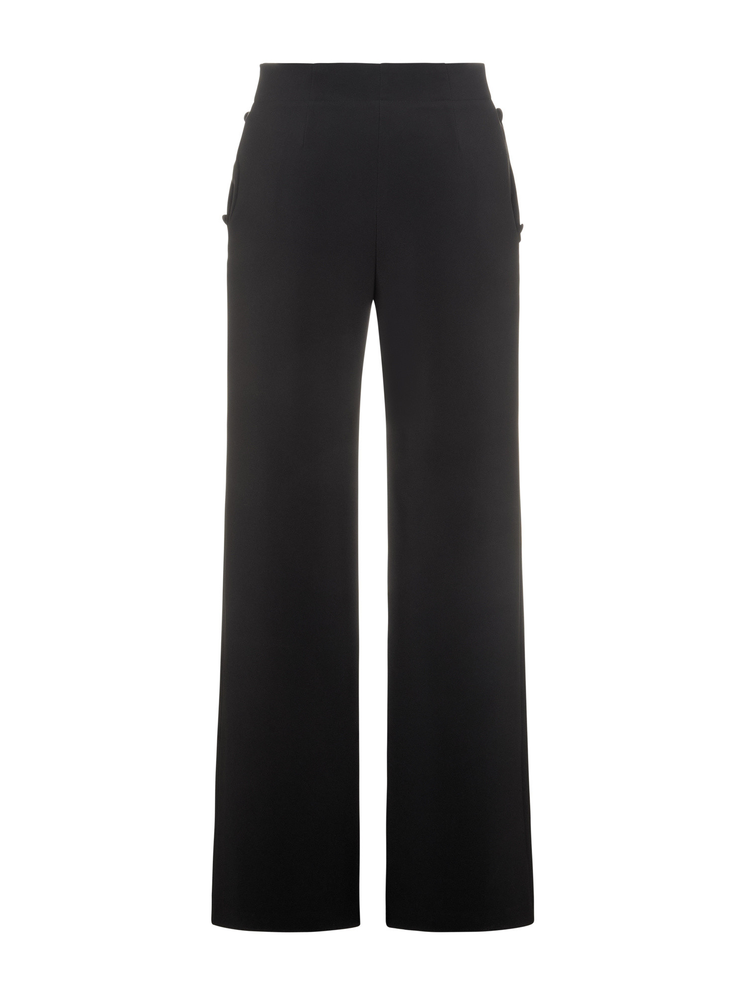 Koan - Wide leg trousers, Black, large image number 1