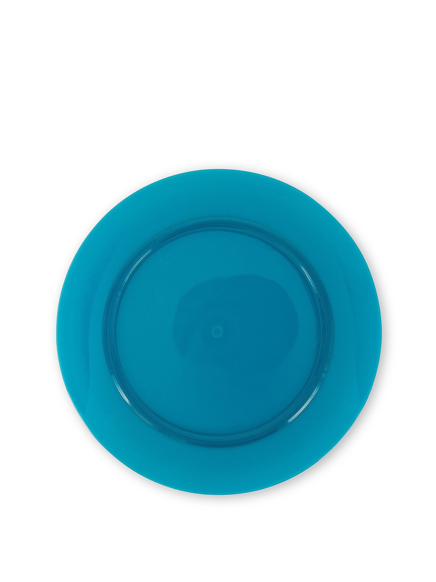 Solid color plastic dinner plate, Green, large image number 0