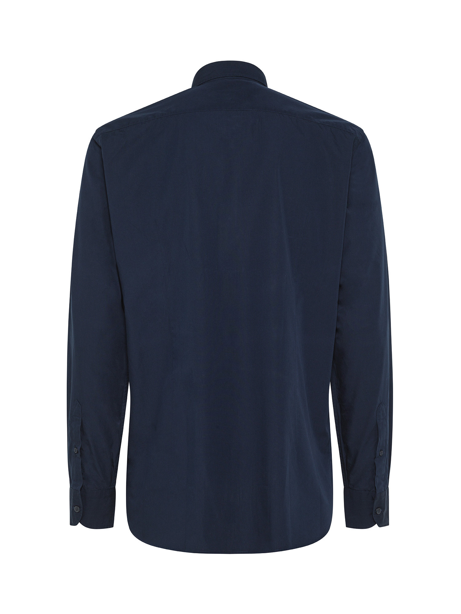 Luca D'Altieri - Slim fit shirt in pure cotton, Blue, large image number 1