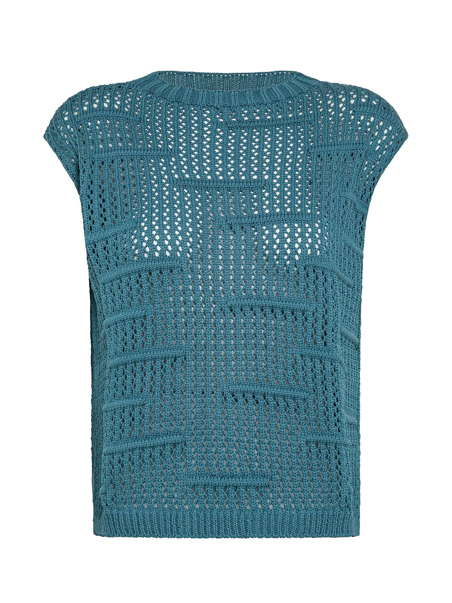 Maglia tricot, Azzurro turchese, large image number 0
