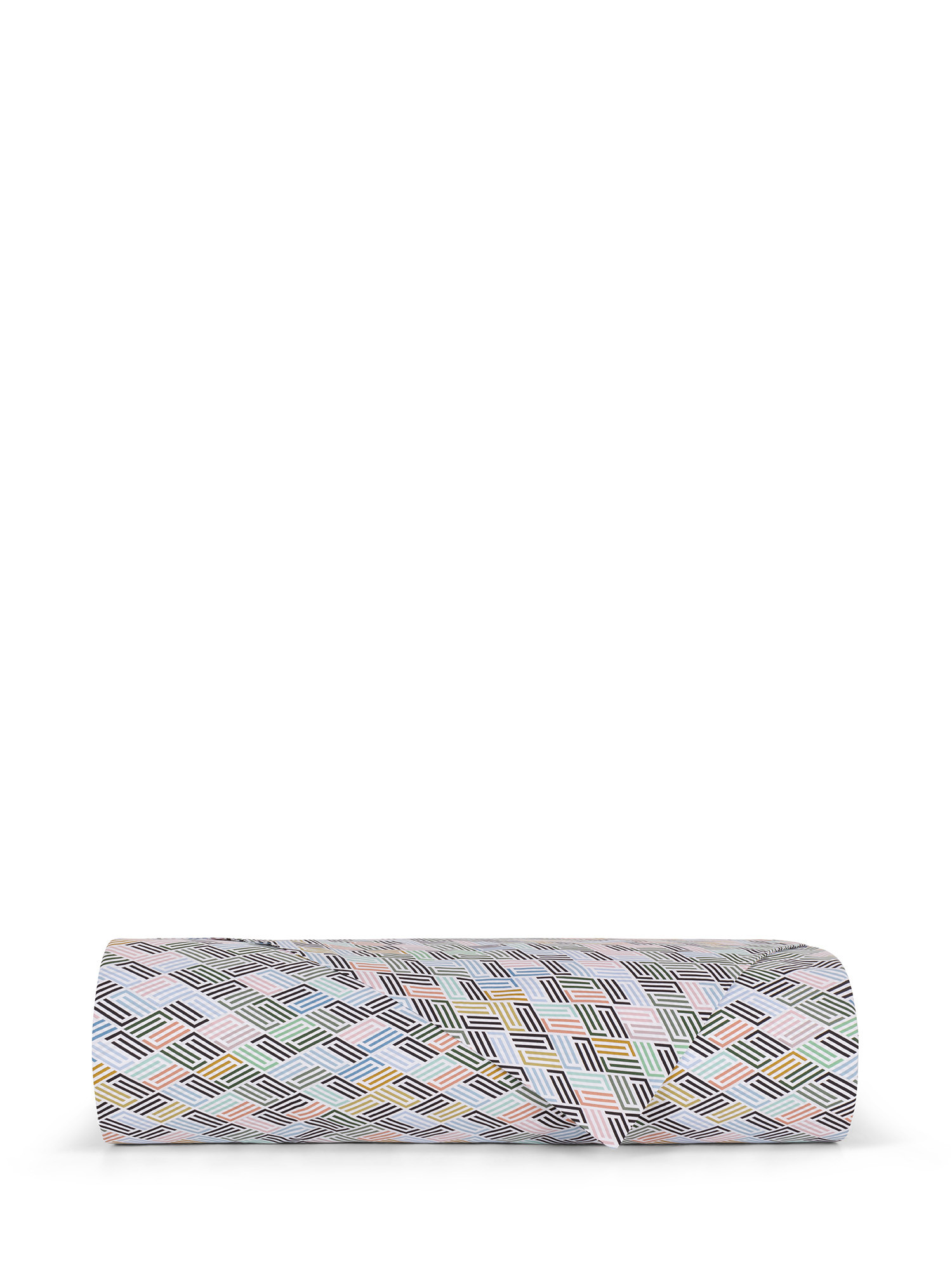 Sacco copripiumino cotone percalle stampa geometrica, Multicolor, large image number 1
