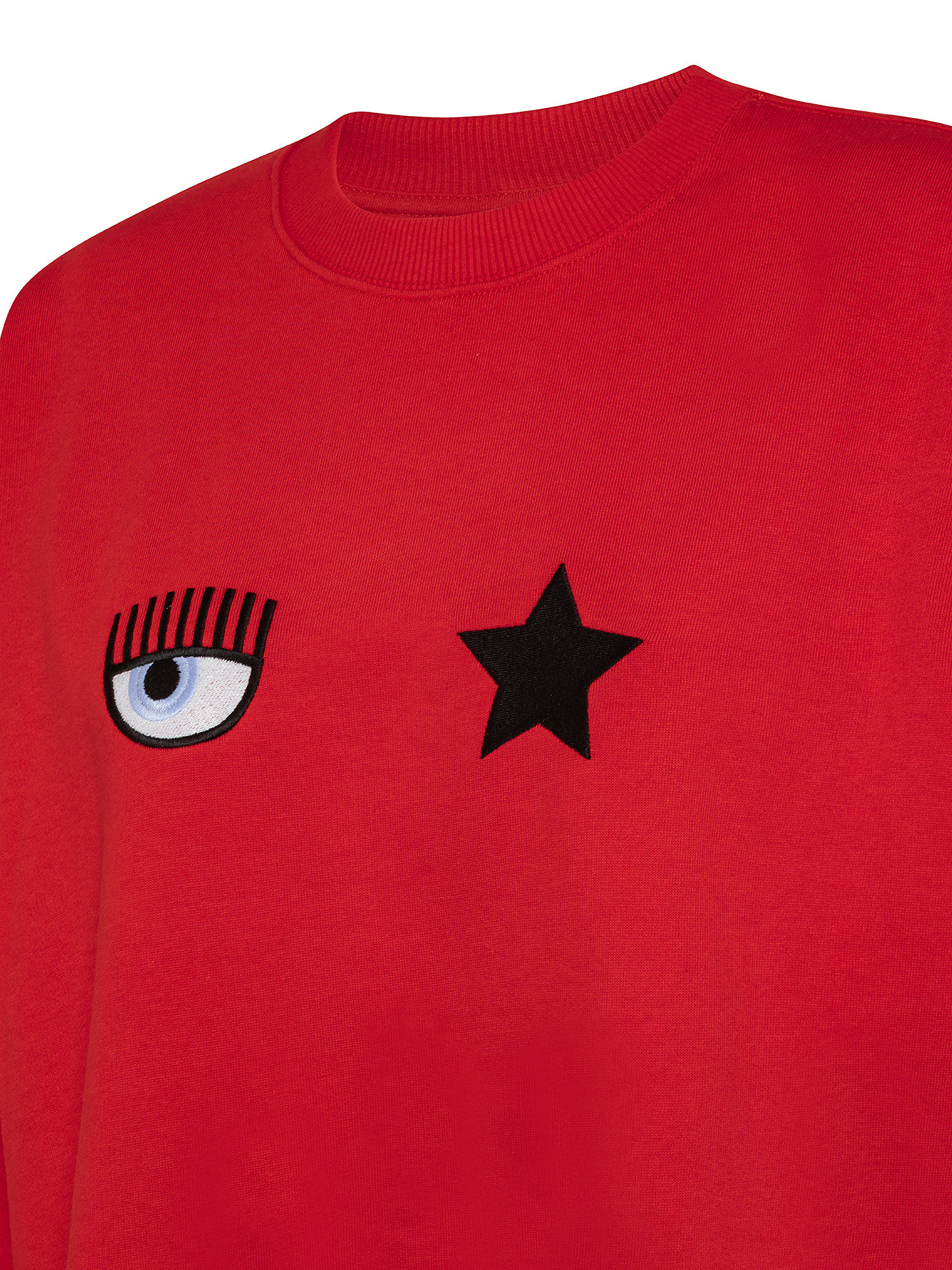 Felpa Eye Star, Rosso, large image number 2