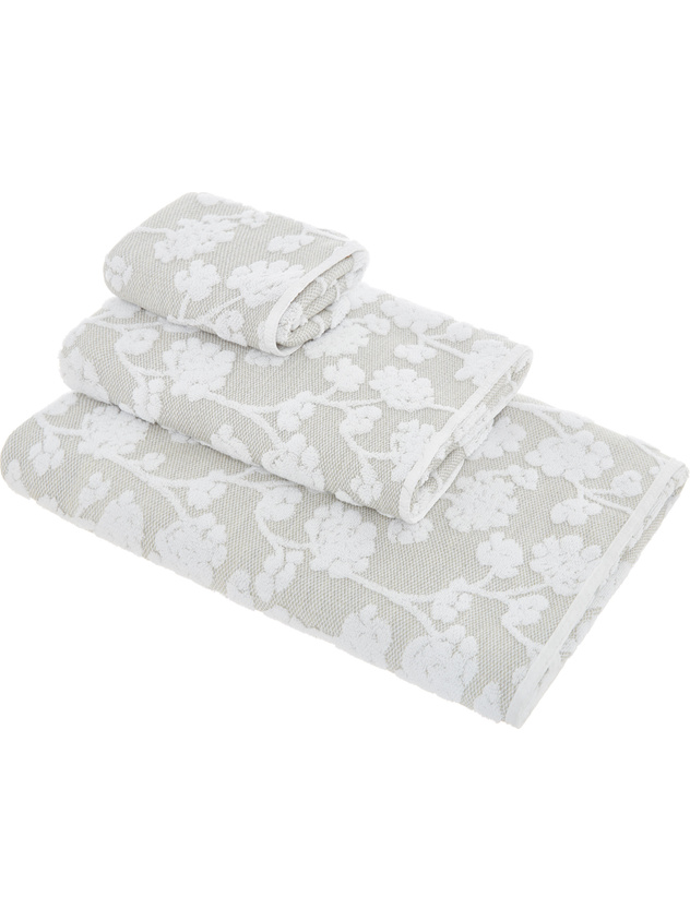 Thermae 100% cotton towel with flowers