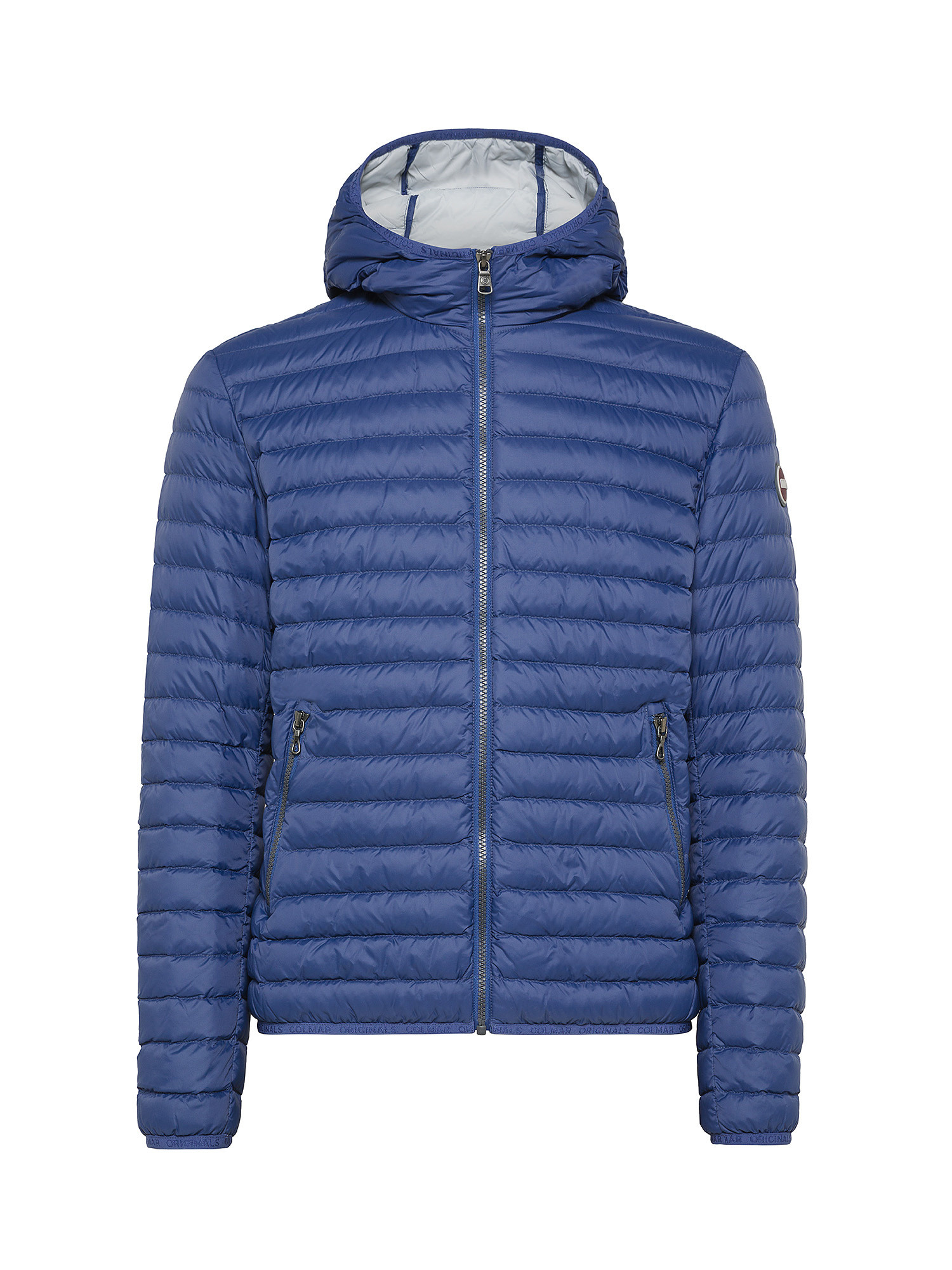 Colmar - Quilted hooded jacket, light featherweight, Royal Blue, large image number 0