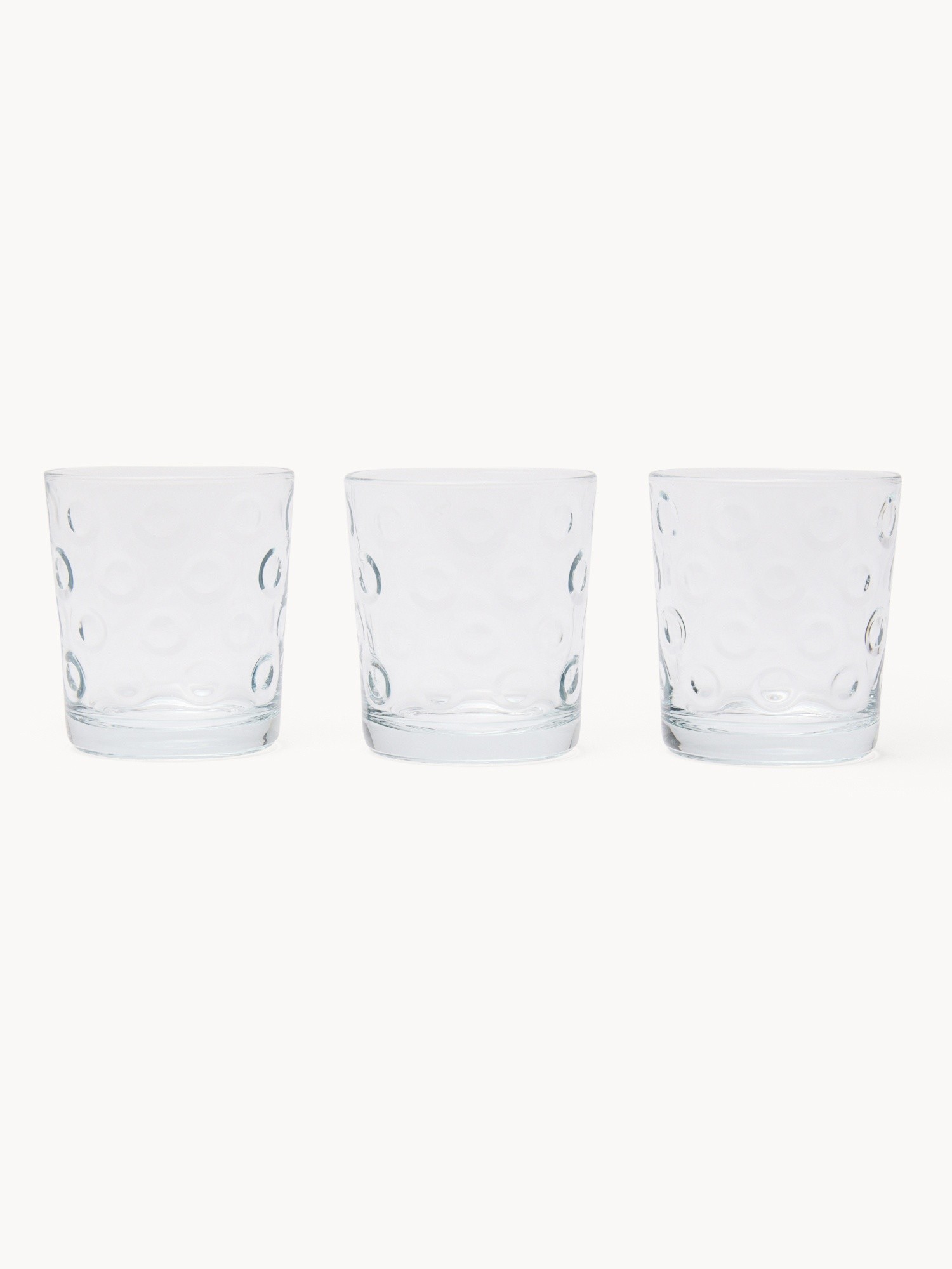 Set of 3 Rings Glass Tumblers - Introductory Price, Transparent, large image number 0