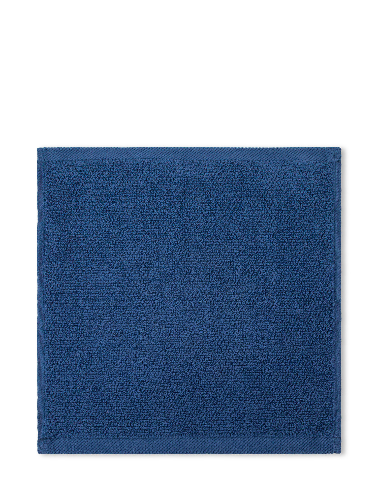 Cotton terry washcloth set of 4, Dark Blue, large image number 1