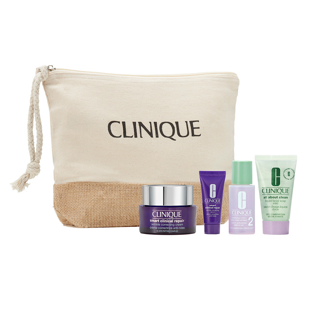 Clinique - Cofanetto beauty routine antieta' - smart clinical repair, Beige, large image number 0