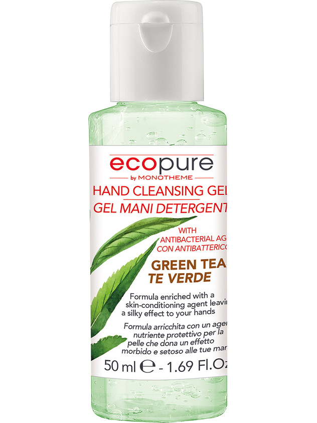 Green tea hand gel Ecopure by Monotheme 50ml